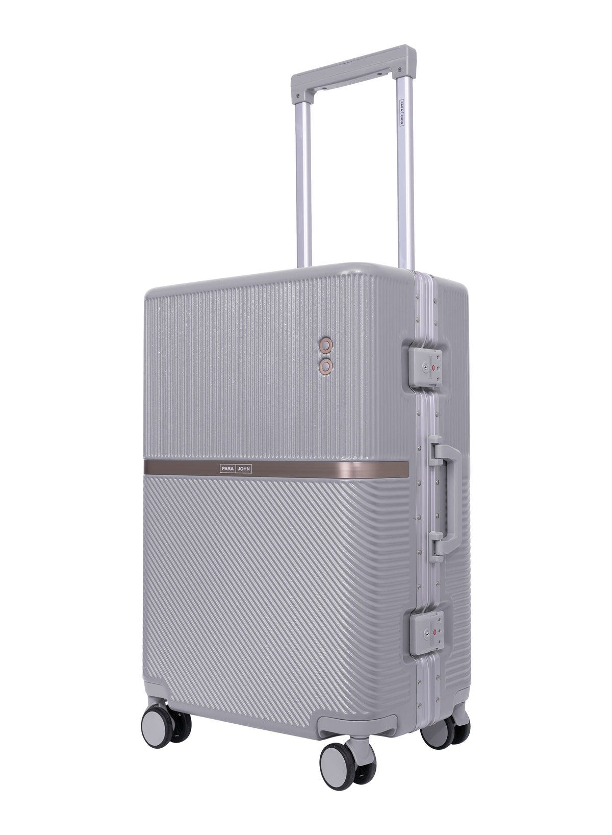 Parajohn PrimeVault 3-Piece PC Zipperless Luggage Set, 20/24/28 Inch, 8 Spinner Wheels, TSA Lock & Phone Holder
