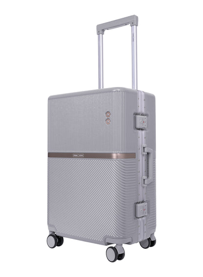 Parajohn PrimeVault 3-Piece PC Zipperless Luggage Set, 20/24/28 Inch, 8 Spinner Wheels, TSA Lock & Phone Holder