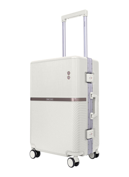 Parajohn PrimeVault 3-Piece PC Zipperless Luggage Set, 20/24/28 Inch, 8 Spinner Wheels, TSA Lock & Phone Holder