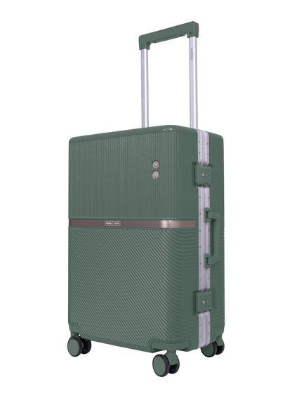 Parajohn PrimeVault 3-Piece PC Zipperless Luggage Set, 20/24/28 Inch, 8 Spinner Wheels, TSA Lock & Phone Holder