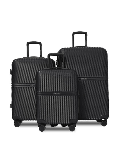 Para John Strato 3-Piece PC Hardside Luggage Set, 20/24/28 Inch, 8 Spinner Wheels, Combination Lock