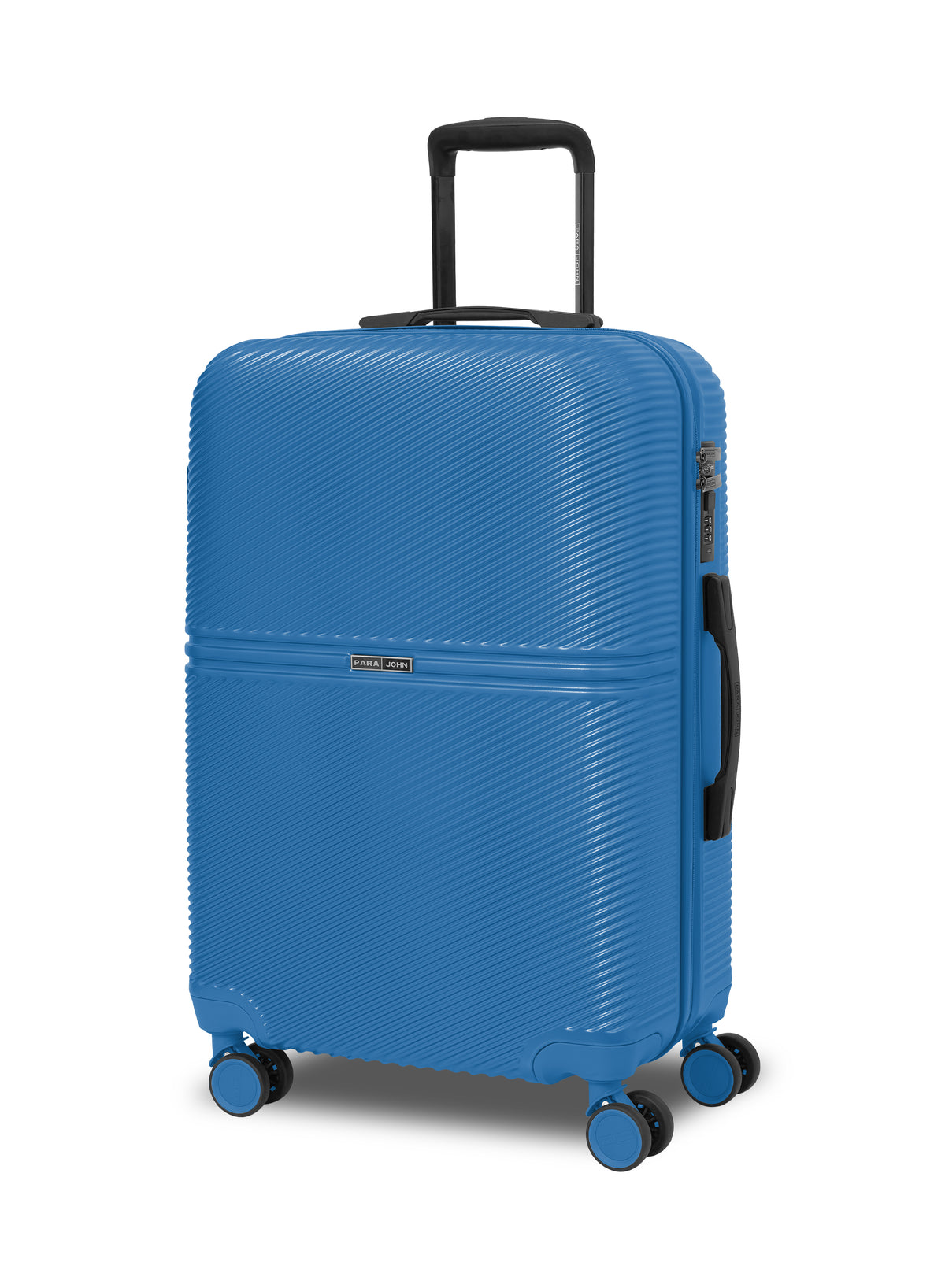 Para John Strato 3-Piece PC Hardside Luggage Set, 20/24/28 Inch, 8 Spinner Wheels, Combination Lock