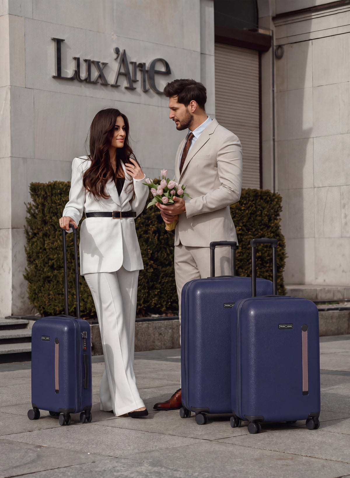 PARAJOHN VELTRO SERIES 3 PIECE PC HARD SHELL LUGGAGE SET