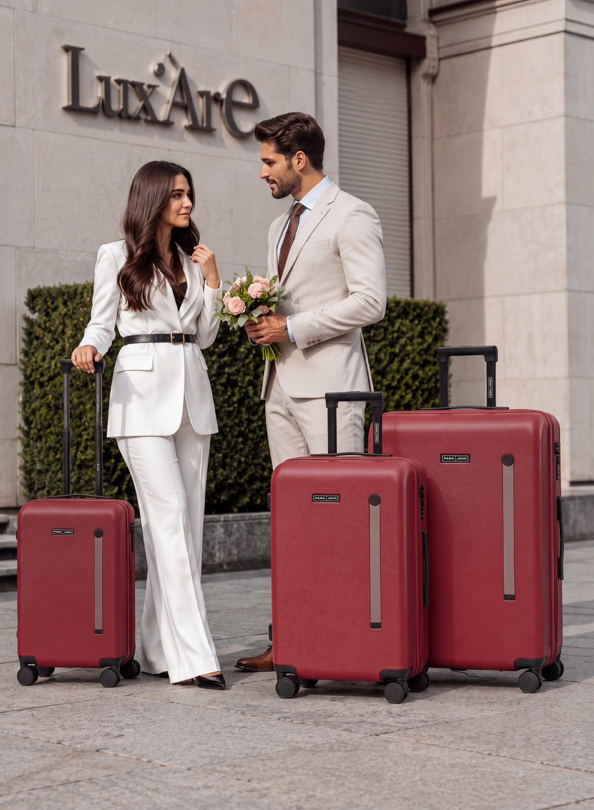 PARAJOHN VELTRO SERIES 3 PIECE PC HARD SHELL LUGGAGE SET