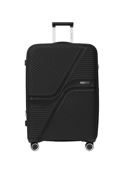 Para John 4-Piece PP Hardshell Luggage Set, 20/24/28/32 Inch, Expandable Trolley Suitcases with 8 Spinner Wheels