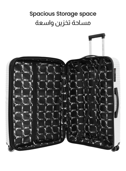 Para John 4-Piece PP Hardshell Luggage Set, 20/24/28/32 Inch, Expandable Trolley Suitcases with 8 Spinner Wheels