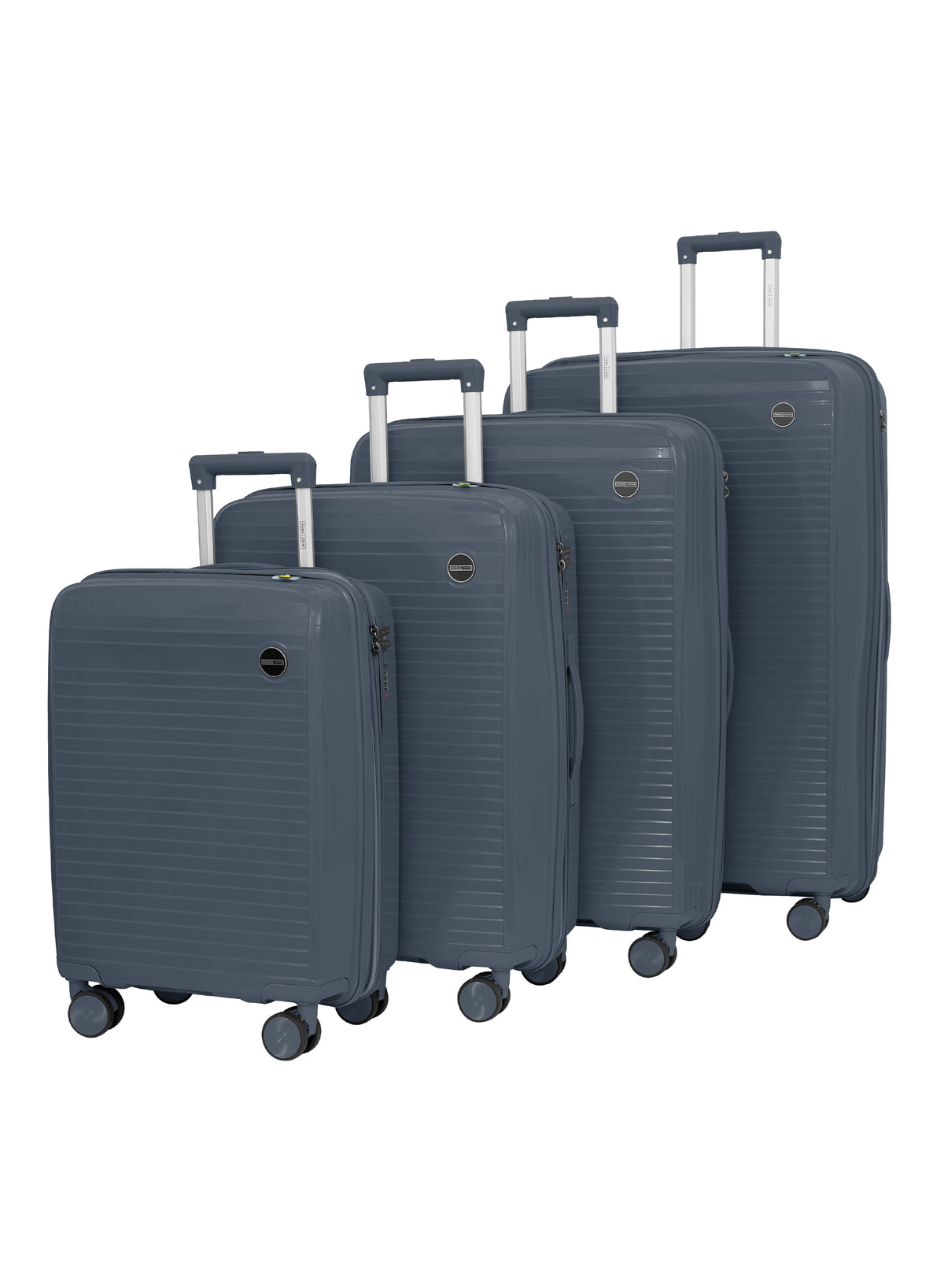 PARAJOHN TURQON 4 Piece Expandable PP Luggage Set with 8 Spinner Wheels, Anti-Theft Zipper & Combination Lock