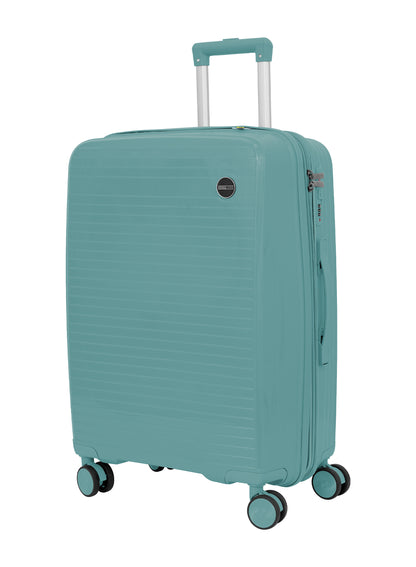 PARAJOHN TURQON 4 Piece Expandable PP Luggage Set with 8 Spinner Wheels, Anti-Theft Zipper & Combination Lock