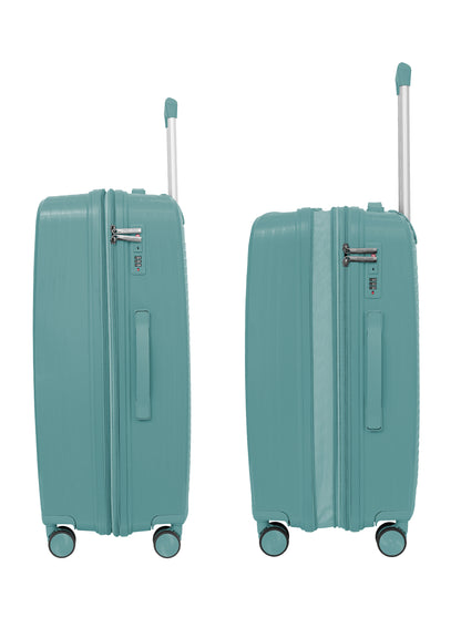 PARAJOHN TURQON 4 Piece Expandable PP Luggage Set with 8 Spinner Wheels, Anti-Theft Zipper & Combination Lock