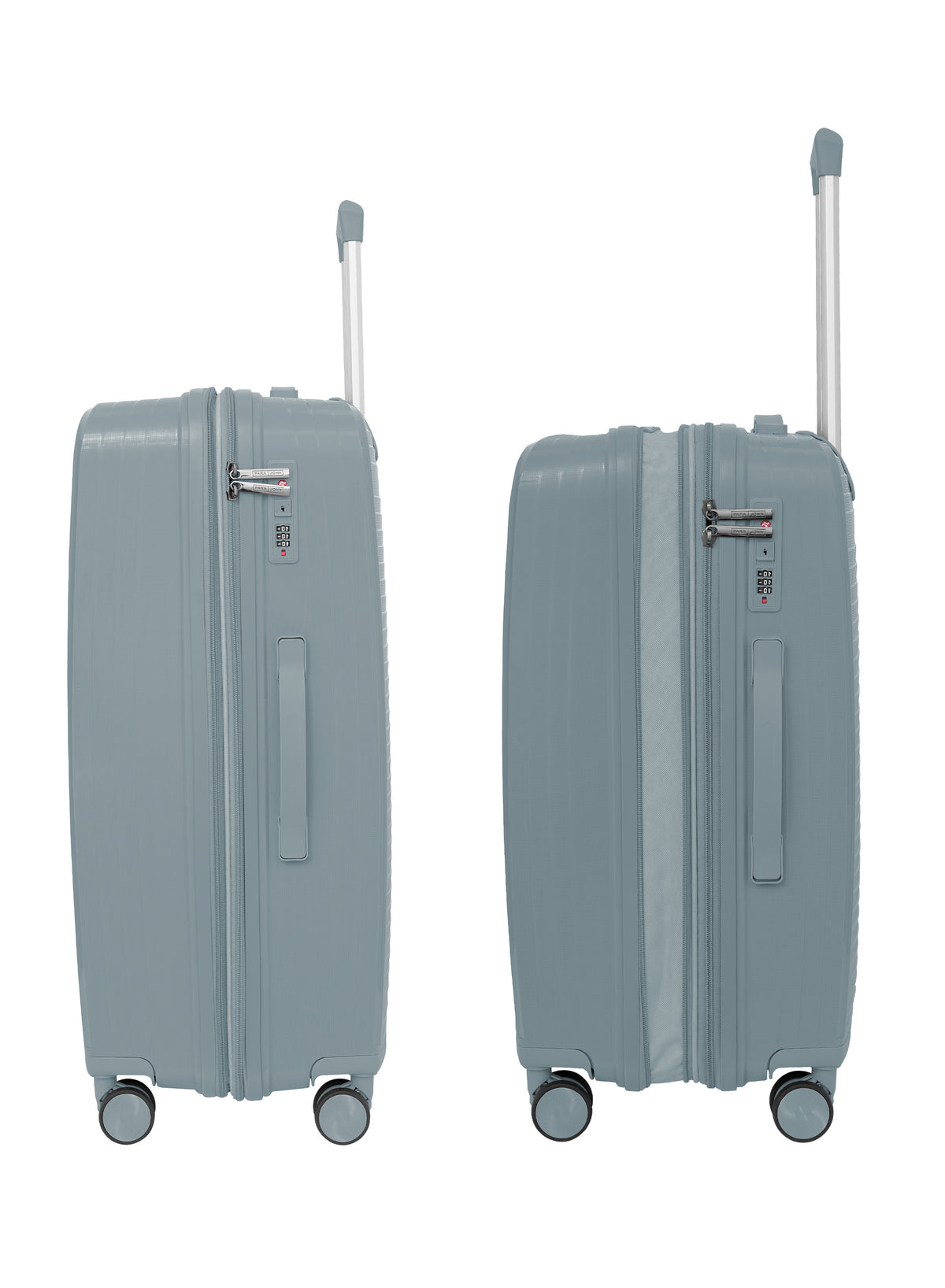 PARAJOHN TURQON 4 Piece Expandable PP Luggage Set with 8 Spinner Wheels, Anti-Theft Zipper & Combination Lock