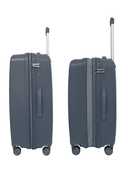PARAJOHN TURQON 4 Piece Expandable PP Luggage Set with 8 Spinner Wheels, Anti-Theft Zipper & Combination Lock