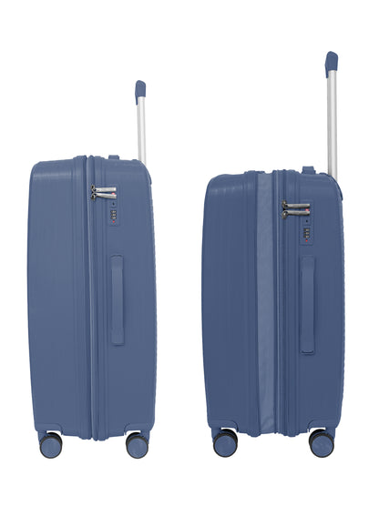 PARAJOHN TURQON 4 Piece Expandable PP Luggage Set with 8 Spinner Wheels, Anti-Theft Zipper & Combination Lock