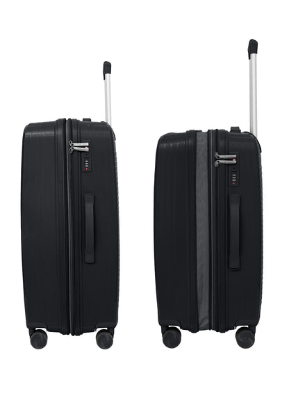 PARAJOHN TURQON 4 Piece Expandable PP Luggage Set with 8 Spinner Wheels, Anti-Theft Zipper & Combination Lock