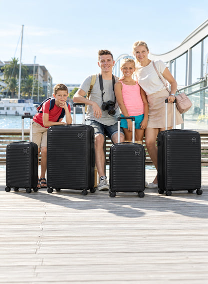 PARAJOHN TURQON 4 Piece Expandable PP Luggage Set with 8 Spinner Wheels, Anti-Theft Zipper & Combination Lock