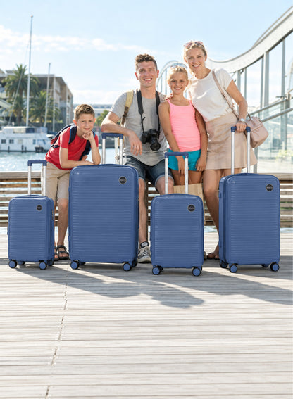 PARAJOHN TURQON 4 Piece Expandable PP Luggage Set with 8 Spinner Wheels, Anti-Theft Zipper & Combination Lock