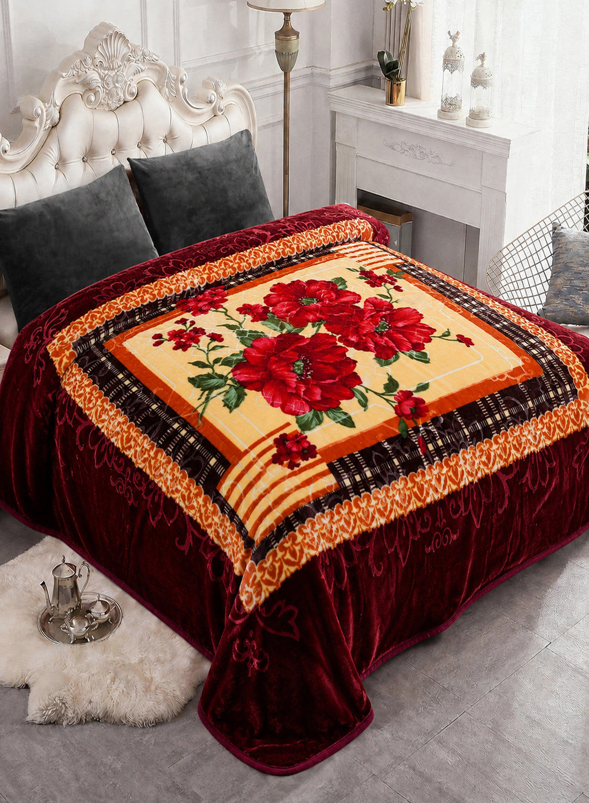 PARRY LIFE DOUBLE EMBOSSED BONDED SILKY BLANKET