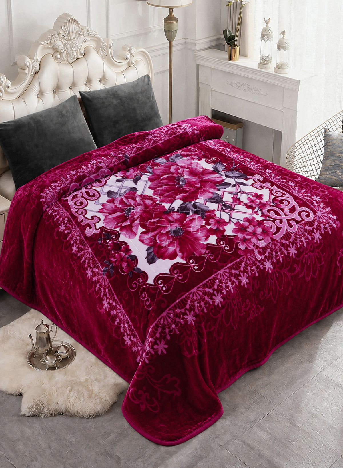 PARRY LIFE DOUBLE EMBOSSED BONDED SILKY BLANKET
