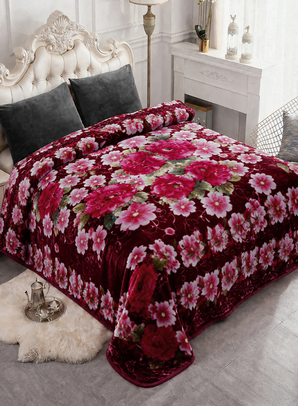 PARRY LIFE DOUBLE EMBOSSED BONDED SILKY BLANKET