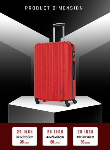 Keno Single ABS Hard Side Luggage Trolley